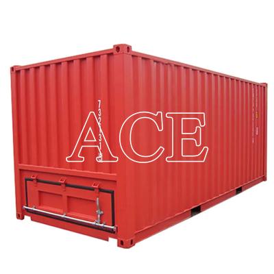 China Top Loading Front Unloading Steel Floor 20ft Dry Cargo Grain Intermediate Bulk Storage ISO Shipping Container for sale