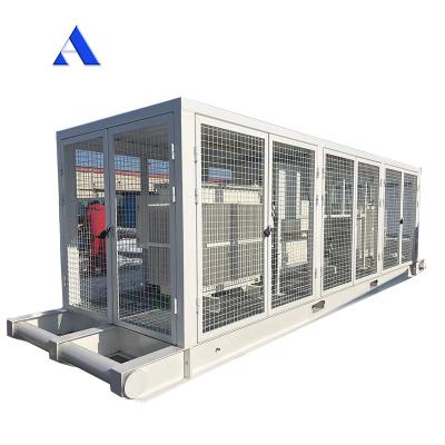 China High Capacity 20 Feet Shipping Container Frame Skid for Variable Frequency Drive Compressor and Power Transformer for sale