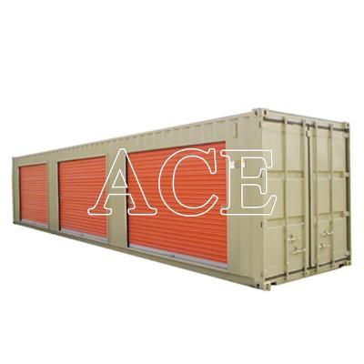 China Pop Up Roller Shutter Side Door 20ft 40ft Self Storage Shipping Container in Shandong Hebei with Floor Plywood or Steel for sale