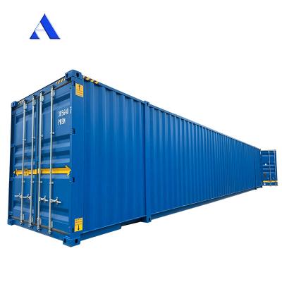 China 108 CBM Capacity Double End Door 6mm Steel Floor 2591mm Wide Trailer and Rail Way 53ft Length 53 Feet Shipping Container for sale