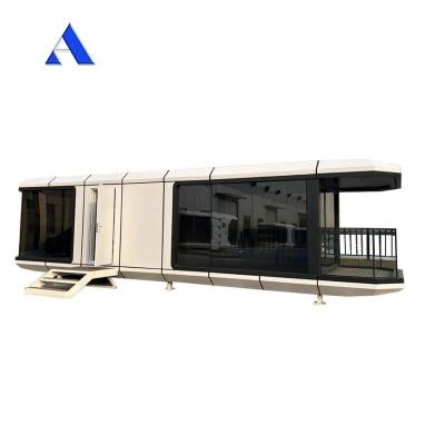 China 2024 Prefab Luxury Modular Modern Apple Cabin Space Capsule Container House Maison Capsule Spatiale for Mgo Board and PVC Floor for sale