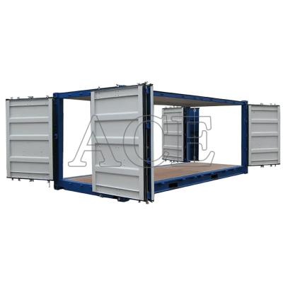 China Fully Side Opening 20ft Dry Container for Customized Cargo Transportation for sale