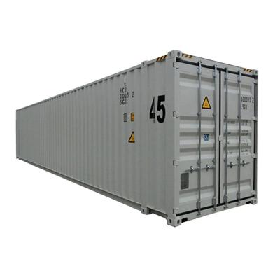 Κίνα Προσαρμοσμένο χρώμα 45ft High Cube HC Shipping Container για θαλάσσια μεταφορά Πιστοποιητικό CSC και ισχυρή κατασκευή χάλυβα προς πώληση