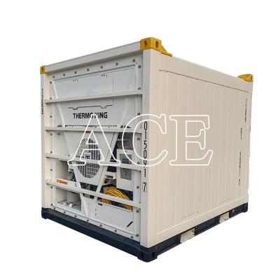 China 10ft Offshore Refrigerated Container CSC/BV Certificates Made of Steel and Aluminium with Aluminium T-Bar Floor for sale