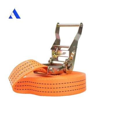 China 1.5 tot 10 ton Cargo Lashing Belt Ratchet Tie Down Strap Container Lashing Belt per vereiste en aangepaste lengte Te koop