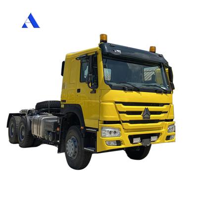 China 450HP 600L Fuel Tank Left Euro 2 Semi Trailer 6X4 Heavy Truck Tractor Head Diesel Fuel Automatic Manual Transmission for sale