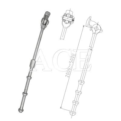 China Gepersonaliseerde lengte gegalvaniseerd DNV GL gecertificeerde container Lashing-apparatuur Lashing Bar Lashing Rod voor hot dip galvanisatie Te koop