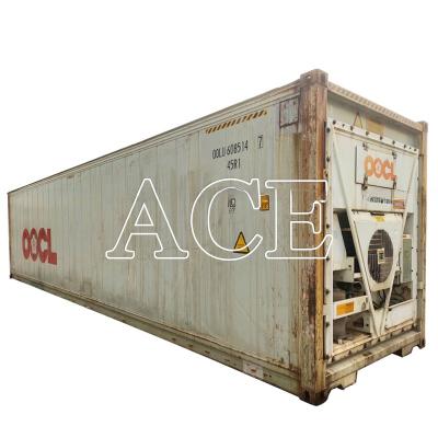 China Used 20ft Refrigerated Reefer Cargo Container with External Dimensions 6058 x 2438 x 2591 mm for sale