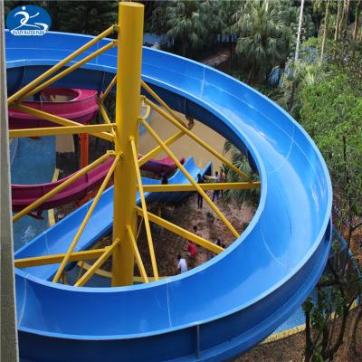 China Beautiful Outdoor Or Indoor Water Park Daxin Shape Swimming Pool Touch Point Slide On Water Slide Water Park Parts Indonesia for sale