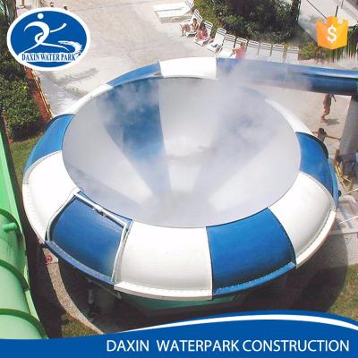 China DAXIN Water Park Space Bowl Bounce Round Water Slide Outdoor Or Indoor Pipe With Water Slide Boat for sale