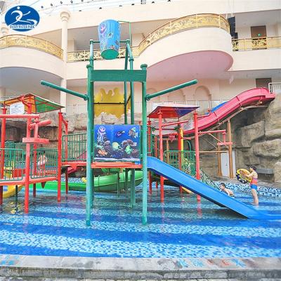 China Fiberglass Water Park Design Build Small Interactive Water House for sale