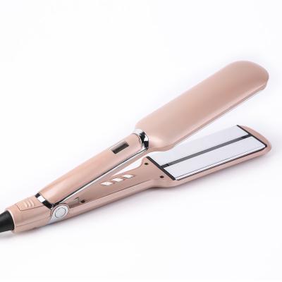 China Professional Safety Flat Iron Hair Straightener 450f Ceramic Pink Hair Iron Straightener For Household for sale