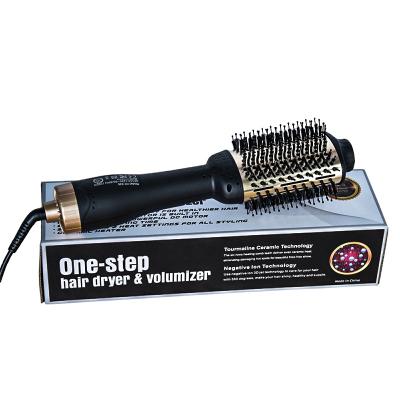 China Safety 4 in 1 3 Heat Multifunctional Setting Wet Dry Hair Curling Straightening Air Comb Brush for sale