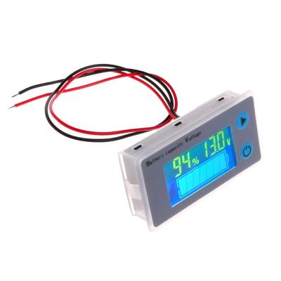 China Experiment DC10-100V LCD Acid Lead Lithium Battery Capacity Indicator Digital Voltmeter Voltage Tester With Temperature Display for sale