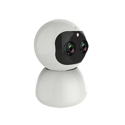 China Mini TUYA 2MP Dual Lens Camera Waterproof/Waterproof Smart Home Baby Monitor Camera 360 Degree IP WiFi CCTV Smart Wireless Camera for sale