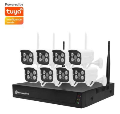 China TUYA WIFI NVR Motion Detection 8CH 2MP Kit for sale