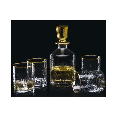 China Europe Market Price Most Popular International Whiskey Decanter Gift Set Old Fashioned Glasses For Whiskey for sale