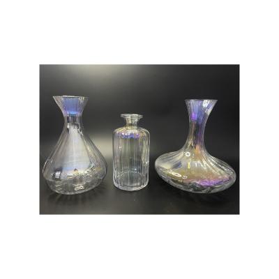 China Europe Hot Selling Crystal Colorful Household Glass Wine Decanter Decanter for sale