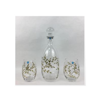 China Professional Modern Crystal Glass Whiskey Decanter Set China Manufacturer for sale