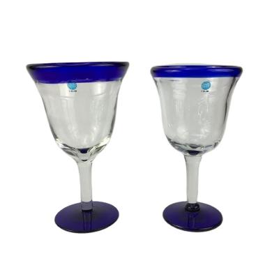 China Wholesale Hot Sale Cheap Price Minimalist Opened Rim Goblet Wine Glass Cup Red Wine Glass for sale