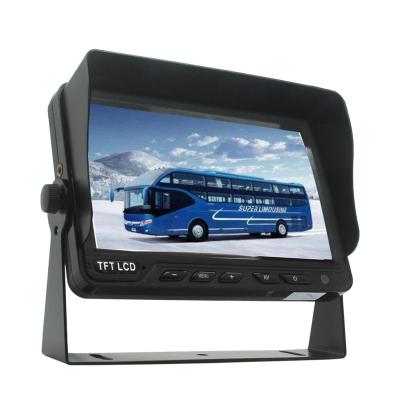 China Car Accessories Hd Monitor 7 Inch 4 Way TFT LCD Car Mirror Screen Car View Monitor Rear Display for sale