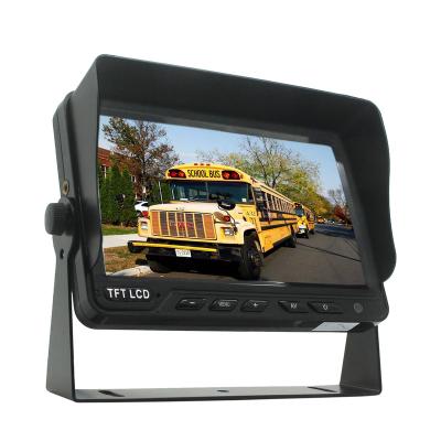 China AV Input 7 Inch Car Monitor TFT LCD Digital Car Rear View Camera Kit For Truck Bus Coach for sale