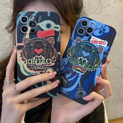 China Brand New Tide Shockproof Tiger Main Phone Case For Iphone 13 12 Pro Max Soft Tpu Imd Mobile Phone Cases for sale