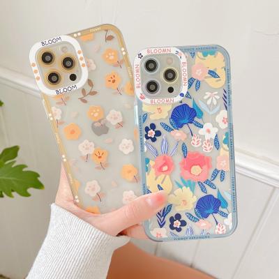 China Anti-fall Cute Angel Eye Flower Transparent Soft Shell Mobile Phone Case For iphone 13 pro 11 12MAX for sale