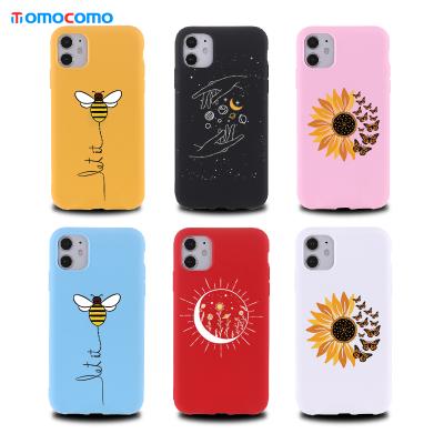 China New Design Anti-fall Printed Sun Flower Phone Case For iPhone 13 12 11 for sale