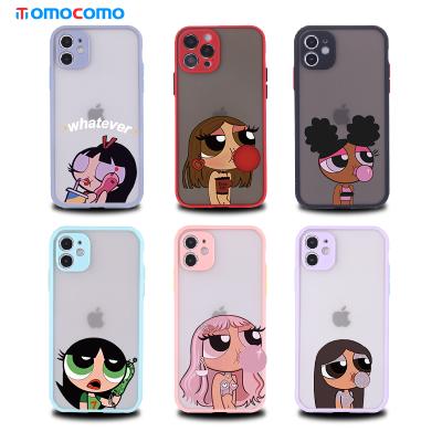 China NEW Design Cute Anti-drop Girl Blowing Bubble Gum Phone Case For iPhone 13 for sale