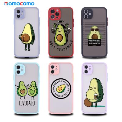 China Anti-falling NEW Design Avocado TPU Soft PC Phone Case For iphone 11 12 13 Pro Max for sale