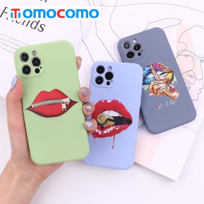 China TOMOCOMO Anti-fall Designer Girly 8oz Wide Mouth Mason Jar Short Phone Case For Iphone 12 13 for sale