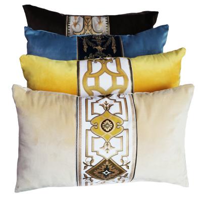 China Luxury Soft Velvet Home Decorative Cushion Cover 30*50cm Decor Throws Pillows Cushions Covers Rectangle Pillowcase for sale