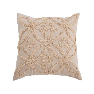 China 2022 Hotel Cactus Silk Cushions Boho MoroccoTufted Throw Pillow Covers 18X18 Inch White Cotton for sale