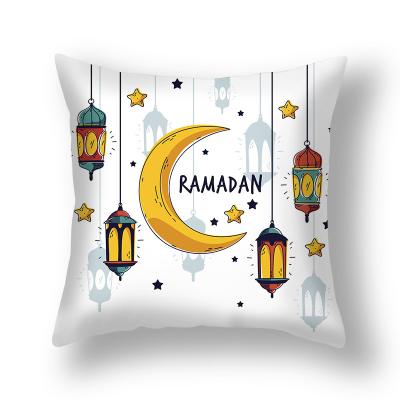 China Viable Pillow Sofa Cover Amazon Peach Skin Ramadan Iftar Cushion Cover Moon for sale