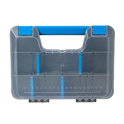 China Blue Multifunctional Plastic Fasteners Storage Tool Box Packaging for sale