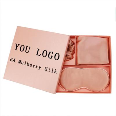 China Wholesale Custom Luxury Pure Stain Mulberry 100% Silk Eye Mask OEM/OEM Silk Eye Mask Pink for sale