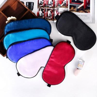 China Anti-Puffiness Mulberry Silk Eye Mask Charmeuse Silk Sleep Masks Patent Silk Fabric for sale