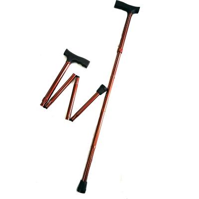 China OEM Aluminum Height Adjustable Folding Cane Stick Walking Crutches for sale