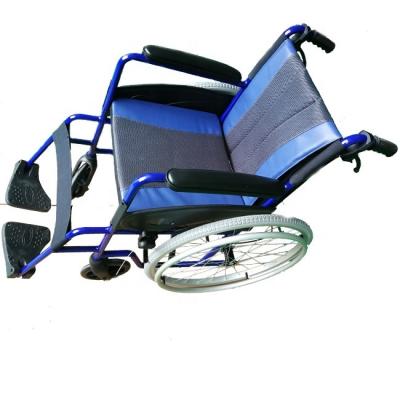 China W2020 Foldable Aluminum Lightweight Aluminum Manual Wheelchair Wheelchair With Hand And Push To Lock Brake for sale