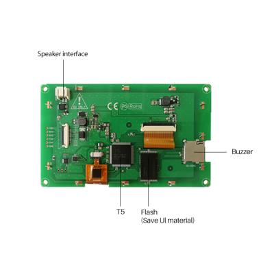 China New Tft 480*272 Smart Control Panel Serial Spi Lcd Module 4.3 Inch Hmi 4.3 Inch Resistive Touch Screen for sale