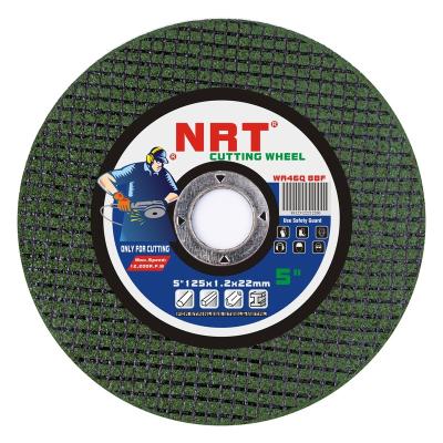 China 6 Inch 125x1.2x22 Aluminum NEAR RLT Green Ultrathin Cutting Disc For Stainless Steel for sale