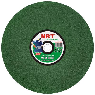 China 14 Inch 355x2.8x25 High Speed ​​NEAR REAL TIME Ferrous Metal Resin Cutting Abrasive Disc For Stainless Steel Cutting for sale