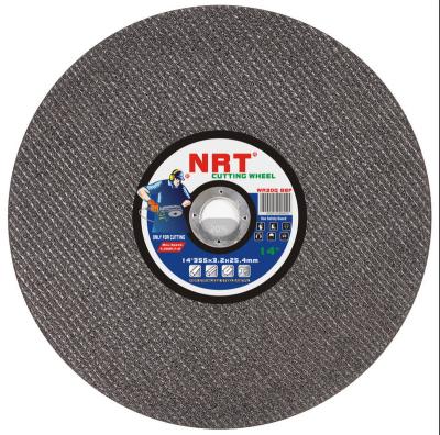 China NEAR RIVE Ferrous Metal 14 Inch Cutting Wheel 355x3.2x25.4mm Resin Steel Fin Steel Wheel For Metal Wholesalers for sale