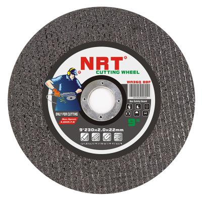 China Metal Grinding Wheel 9 Inch 230x2.0x22 Net Resin NEAR REAL TIME Ferrous Double For Metal Cutting for sale