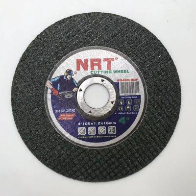 China 105x1.2x16 Inch NEAR REAL TIME Sharp And High Speed ​​Ferrous Metal 4 Cutting Resin Disc For Metal for sale