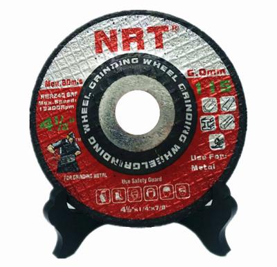 China Aluminum Fiberglass 4.5 Inch 115x6x22 NAR Abrasive Grinding Wheel For Metal Grinding for sale