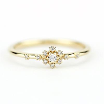 China Vintage Engagement Ring Simple Engagement Ring Elegant Minimalist Wedding Rings for sale