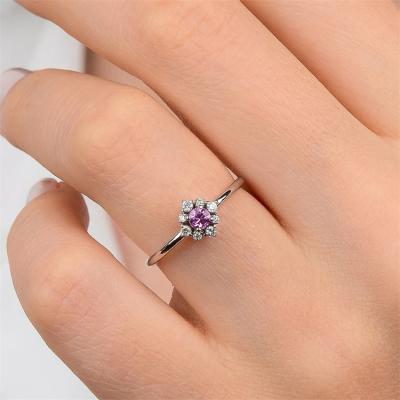 China Vintage Sapphire Ring Family Birthstone Ring Victorian Minimalist 925 Silver Rings for sale