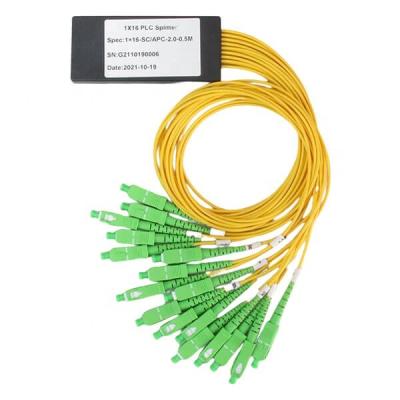 China FTTX FTTH 1x16 SC APC Cassette Type PLC Splitter for sale